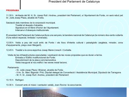 INAUGURACIÓ NOU EDIFICI MULTIFUNCIONAL - 08/11